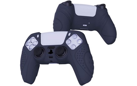 Guardian Edition Midnight Blue - Carcasa de silicona para control PS5, diseño ergonómico y suave